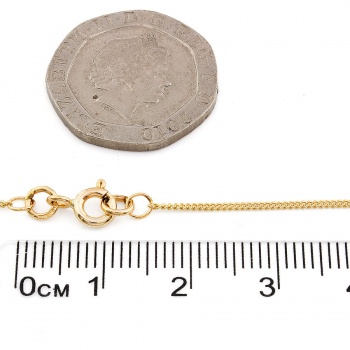 9ct gold 22 inch curb Chain